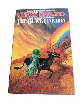Terry Brooks The Black‎ Unicorn Hard Cover DJ 1987 First Edition 1st Print USA